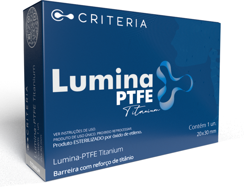 Barreira Regenerativa Lumina PTFE Titanium - 20x30x0,25mm