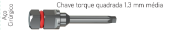 Chave Torque Quadrada 1.3 mm Longa 3