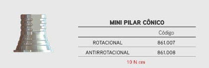 Cilindro Digital do Mini Pilar Cônico - Rotacional 2