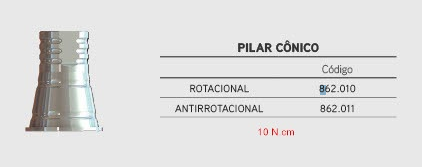 Cilindro Digital Pilar Cônico Rotacional 2