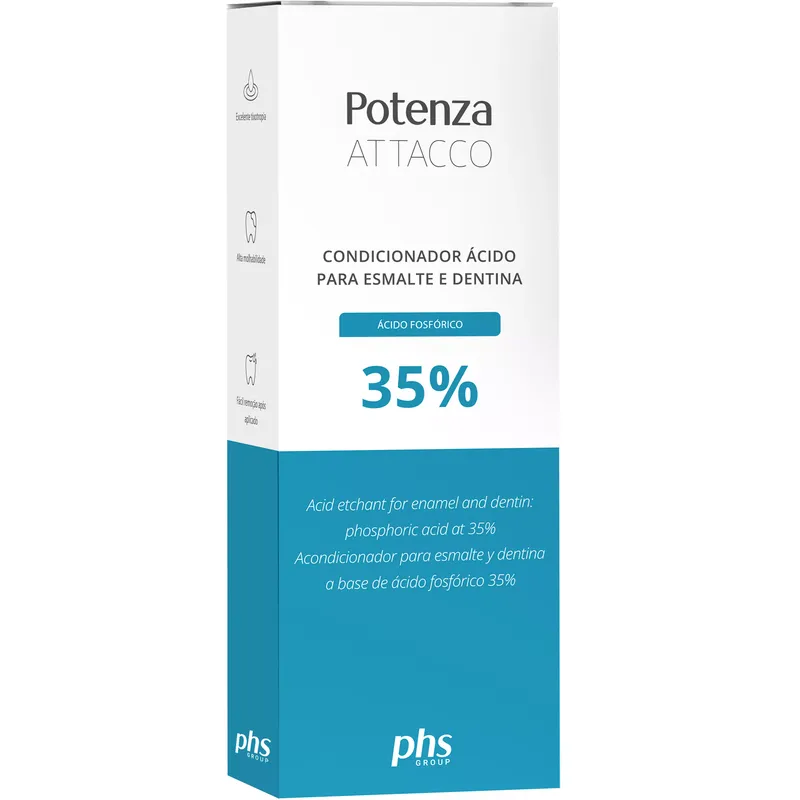 Condicionador Acido Fosfórico 35% Potenza Attacco - 1 Seringa