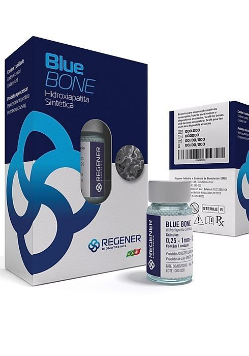Enxerto Ósseo Sintético Hidroxiapatita Blue Bone Large Grânulos - 1,0g 3cc