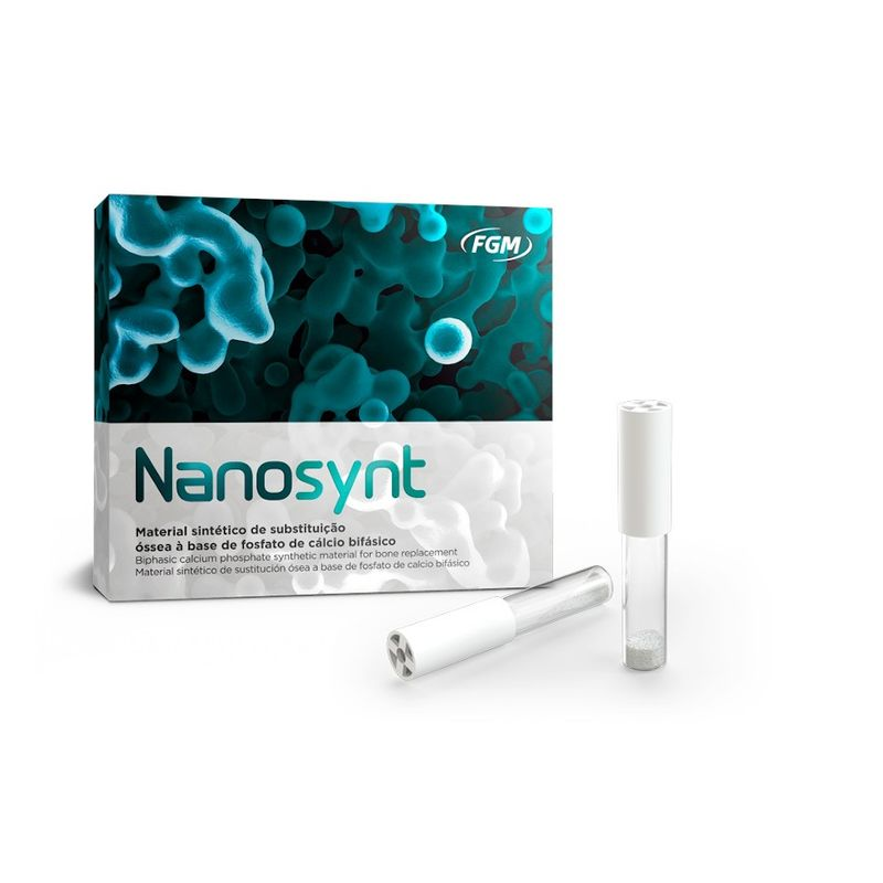 Enxerto Ósseo Sintético Nanosynt 200 a 500um - 2x0,27cc ≈ 0,50g