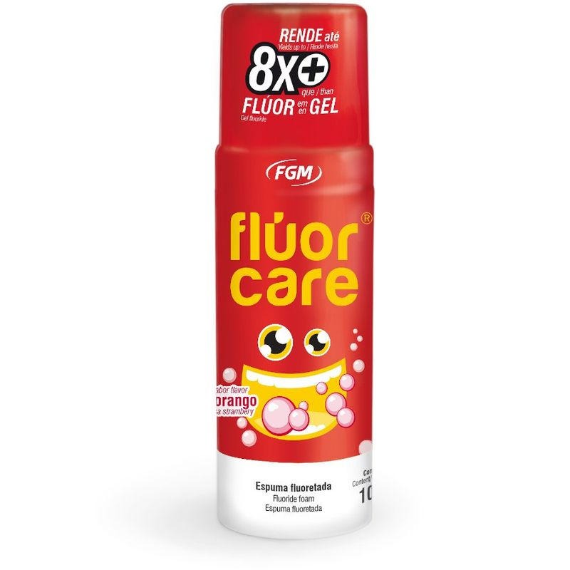 Flúor em Espuma Flúor Care - Morango