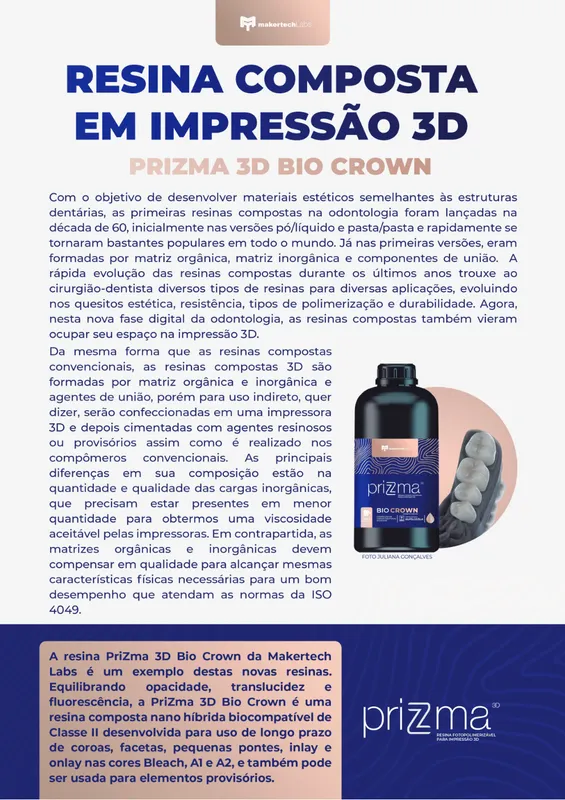 Resina priZma 3D Bio Crown - BL 3