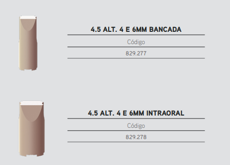 Scanbody do Munhão CM - 3.3 altura 4 e 6mm Bancada 2
