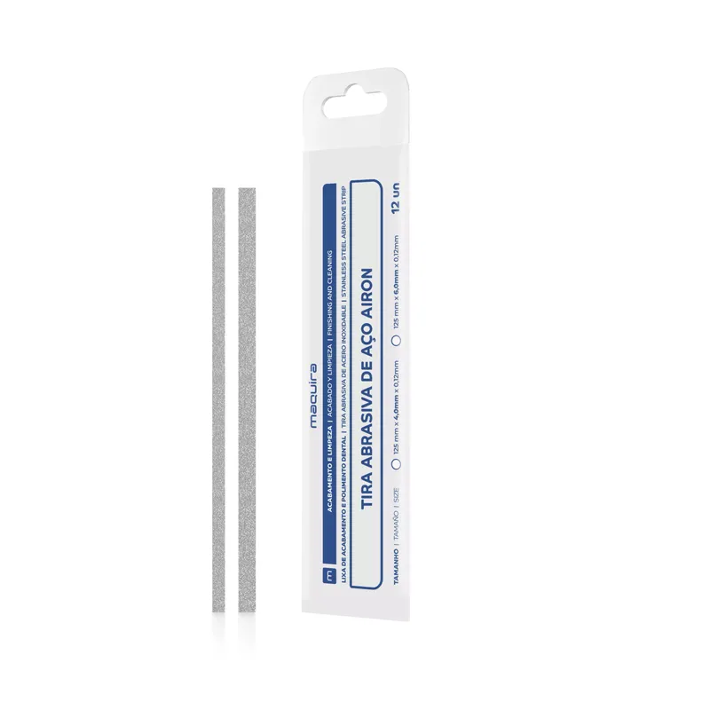 Tira de Lixa de Aço Airon 12 unidades - 4mm