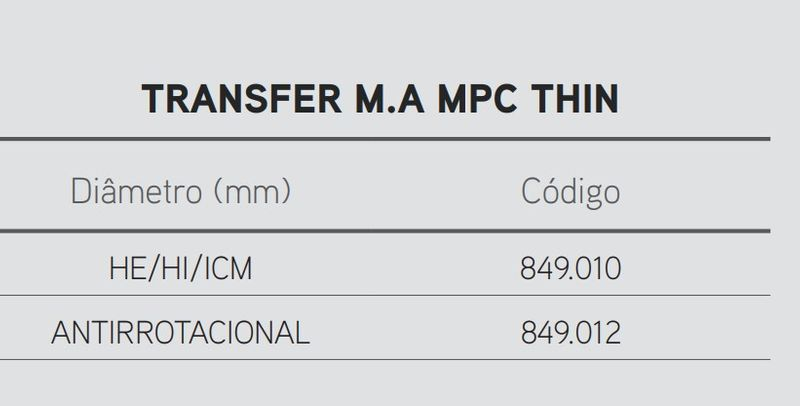 Transfer Moldeira Aberta MPC Thin - HE/HI/ICM 2